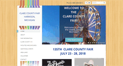 Desktop Screenshot of clarecountyfair.org