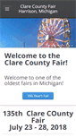 Mobile Screenshot of clarecountyfair.org