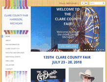 Tablet Screenshot of clarecountyfair.org